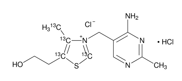 甲醇中维生素B1-13C4盐酸盐溶液，100μg/mL Vitamin B1-13C4 hydrochloride Solution in Methanol, 100μg/mL