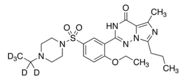 甲醇中伐地那非-D5溶液，100μg/mL Vardenafil-d5 Solution in Methanol, 100μg/mL