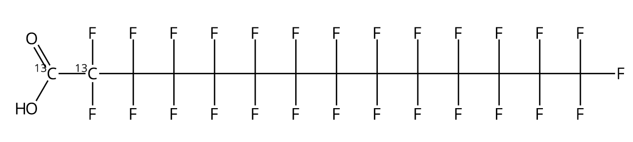 甲醇中全氟十四烷酸-13C2溶液，5μg/mL Perfluorotetradecanoic acid-13C2 Solution in Methanol, 5μg/mL