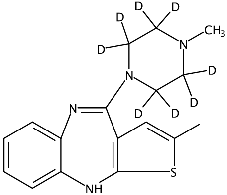 乙腈中奥氮平-D8溶液，1000μg/mL Olanzapine-d8 Solution in Acetonitrile, 1000μg/mL