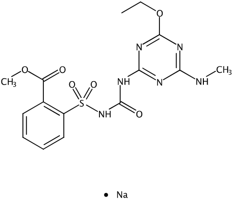乙腈中胺苯磺隆-甲基钠盐溶液，100μg/mL Ethametsulfuron-methyl sodium salt Solution in Acetonitrile, 100μg/mL