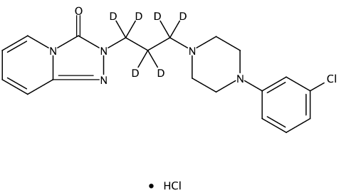 甲醇中盐酸曲唑酮-D6溶液，100μg/mL Trazodone-d6 hydrochloride Solution in Methanol, 100μg/mL