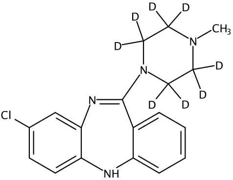 甲醇中氯氮平-D8溶液，1000μg/mL Clozapine-d8 Solution in Methanol, 1000μg/mL