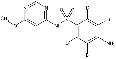 甲醇中磺胺间甲氧基嘧啶-D4溶液，1000μg/mL Sulfamonomethoxine-d4 Solution in Methanol, 1000μg/mL