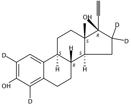 乙腈中炔雌醇-D4溶液，100μg/mL Ethinylestradiol-d4 Solution in Acetonitrile, 100μg/mL