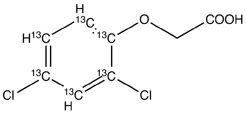 乙腈中2,4-滴-13C6溶液，100μg/mL 2,4-D-13C6 Solution in Acetonitrile, 100μg/mL