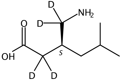 甲醇中普瑞巴林-D4溶液，1000μg/mL (S)-Pregabalin-d4 Solution in Methanol, 1000μg/mL