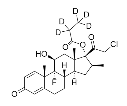 乙腈中氯倍他索丙酸酯-D5溶液，100μg/mL Clobetasol 17-propionate-d5 Solution in Acetonitrile, 100μg/mL