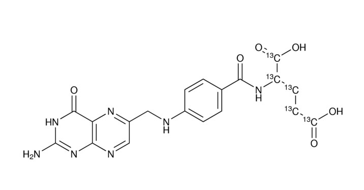 甲醇中叶酸-13C5溶液，100μg/mL Folic acid-13C5 Solution in Methanol, 100μg/mL
