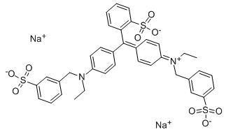 水中亮蓝溶液，100μg/mL Brilliant blue FCF Solution in Water, 100μg/mL