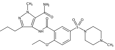 乙腈中4-(2-乙氧基-5-((4-甲基哌嗪-1-基)磺酰基)苯甲酰胺基)-1-甲基-3-丙基-1H-吡唑-5-甲酰胺溶液，100μg/mL 4-(2-Ethoxy-5-((4-methylpiperazin-1-yl)sulfonyl)benzamido)-1-methyl-3-propyl-1H-pyrazole-5-carboxamide Solution in Acetonitrile, 100μg/mL