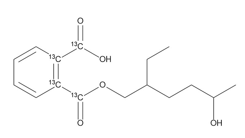 甲基叔丁基醚中单(2-乙基-5-羟基己基)邻苯二甲酸酯-13C4溶液，10μg/mL Mono-(2-Ethyl-5-hydroxyhexyl) phthalate-13C4 Solution in MTBE, 10μg/mL