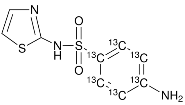 甲醇中磺胺噻唑-13C6溶液，100μg/mL Sulfathiazole-13C6 Solution in Methanol, 100μg/mL