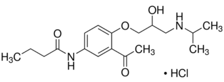甲醇中盐酸醋丁洛尔溶液，100μg/mL Acebutolol hydrochloride Solution in Methanol, 100μg/mL