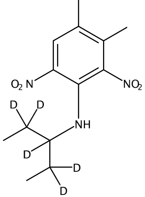 乙腈中二甲戊灵-D5溶液，100μg/mL Pendimethalin-d5 (1-Ethyl(1,1-d2) propyl(1,2,2-d3)) Solution in Acetonitrile, 100μg/mL