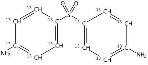 甲醇中氨苯砜-13C12溶液，1000μg/mL Dapsone-13C12 Solution in Methanol, 1000μg/mL