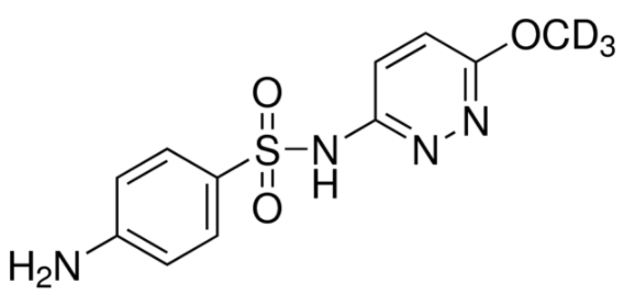 甲醇中磺胺甲氧哒嗪-D3溶液，100μg/mL Sulfamethoxypyridazine-d3 Solution in Methanol, 100μg/mL