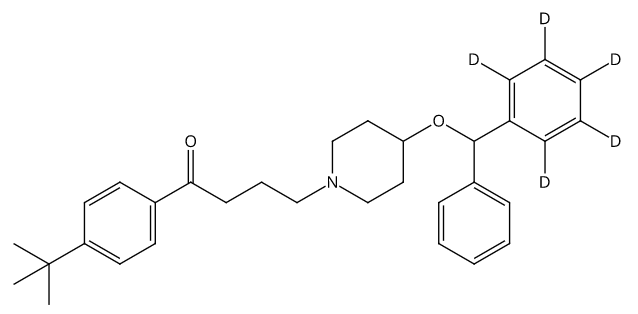 甲醇中依巴斯汀-D5溶液，100μg/mL Ebastine-d5 Solution in Methanol, 100μg/mL