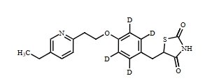 甲醇中吡格列酮-D4溶液，100μg/mL Pioglitazone-d4 Solution in Methanol, 100μg/mL