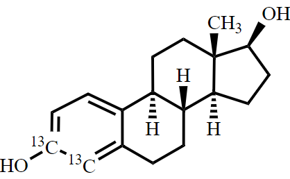 乙腈中雌二醇-13C2溶液，100μg/mL Estradiol-13C2 Solution in Acetonitrile, 100μg/mL