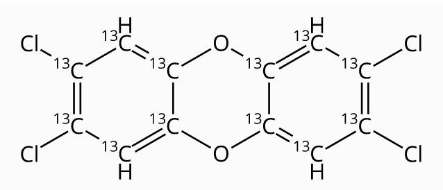 壬烷中2,3,7,8-四氯二苯并对二恶英-13C12溶液，5μg/mL 2,3,7,8-Tetrachlorodibenzo-p-dioxin-13C12 Solution in Nonane, 5μg/mL