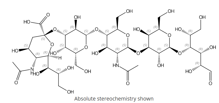 水中唾液酸化-N-丁糖 D溶液，100μg/mL Sialyllacto-N-tetraose D Solution in Water, 100μg/mL