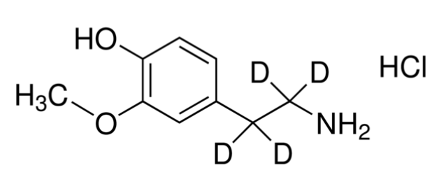 甲醇中3-甲氧酪胺-D4盐酸盐溶液，100μg/mL 3-Methoxytyramine-d4 hydrochloride Solution in Methanol, 100μg/mL