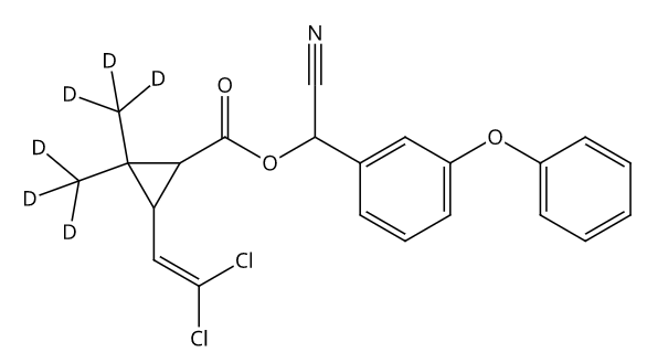 丙酮中反式氯氰菊酯-D6溶液，100μg/mL trans-Cypermethrin-d6 Solution in Acetone, 100μg/mL