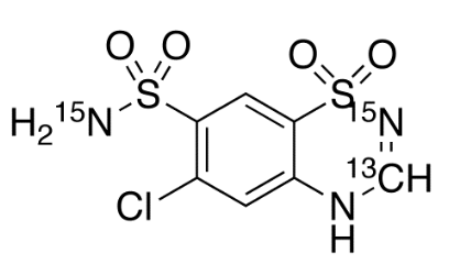 甲醇中氯噻嗪-13C,15N2溶液，100μg/mL Chlorothiazide-13C,15N2 Solution in Methanol, 100μg/mL