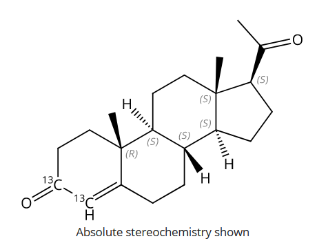 乙腈中孕酮-3,4-13C2溶液，100μg/mL Progesterone-3,4-13C2 Solution in Acetonitrile, 100μg/mL