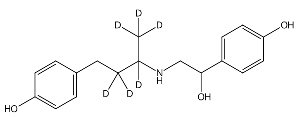 甲醇中莱克多巴胺-D6溶液，1000μg/mL Ractopamine-d6 Solution in Methanol, 1000μg/mL