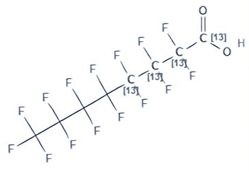 甲醇中全氟辛酸-13C4溶液，5μg/mL Perfluorooctanoic acid-13C4 Solution in Methanol, 5μg/mL