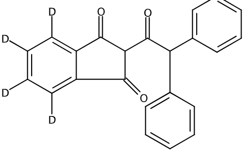 甲醇中敌鼠-D4溶液，100μg/mL Diphacinone-d4 Solution in Methanol, 100μg/mL