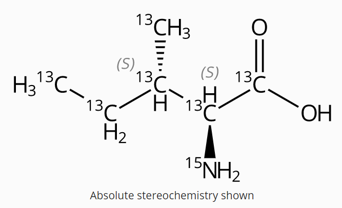 水中L-异亮氨酸-13C6,15N溶液，100μg/mL L-Isoleucine-13C6,15N Solution in Water, 100μg/mL