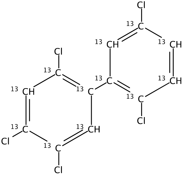 壬烷中2,2',4,5,5'-五氯联苯-13C12溶液，10μg/mL 2,2',4,5,5'-Pentachlorobiphenyl-13C12 Solution in Nonane, 10μg/mL