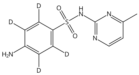 甲醇中磺胺甲基嘧啶-D4溶液，100μg/mL Sulfamerazine-d4 Solution in Methanol, 100μg/mL