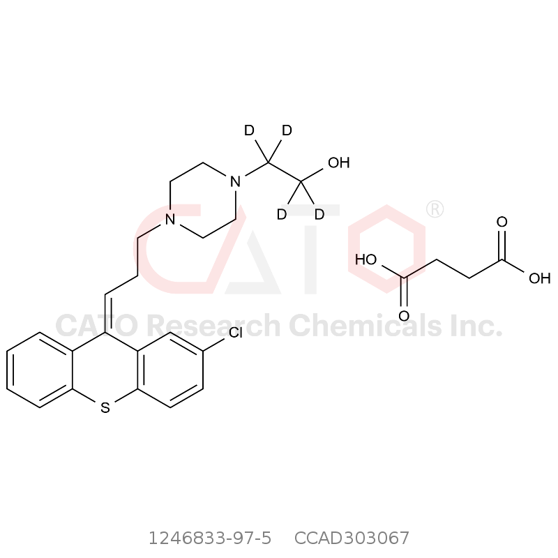 珠氯噻醇-d4 琥珀酸盐 Zuclopenthixol-d4 Succinate Salt