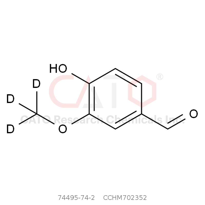 4-羟基-3-甲氧基苯甲醛-d3 4-Hydroxy-3-methoxybenzaldehyde-d3