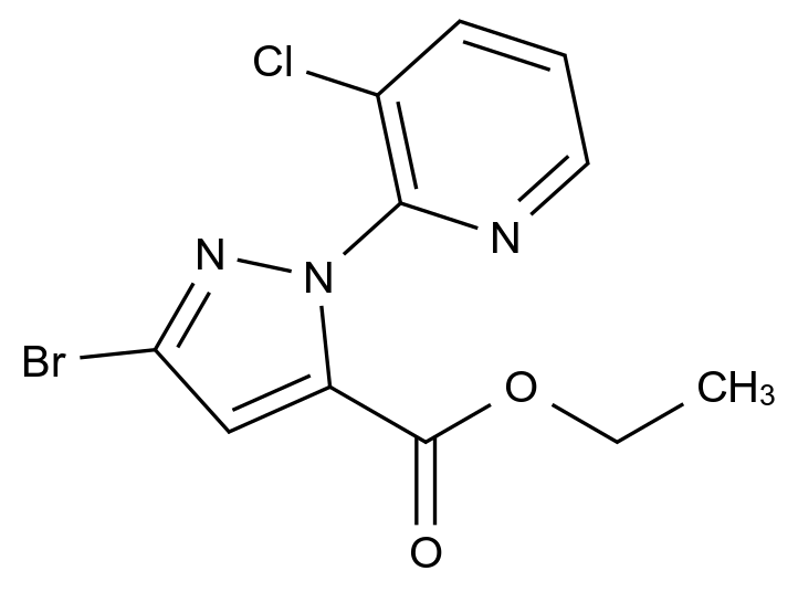 3-溴-1-(3-氯吡啶-2-基)-1H-吡唑-5-羧酸乙酯 Ethyl 3-bromo-1-(3-chloropyridin-2-yl)-1H-pyrazole-5-carboxylate