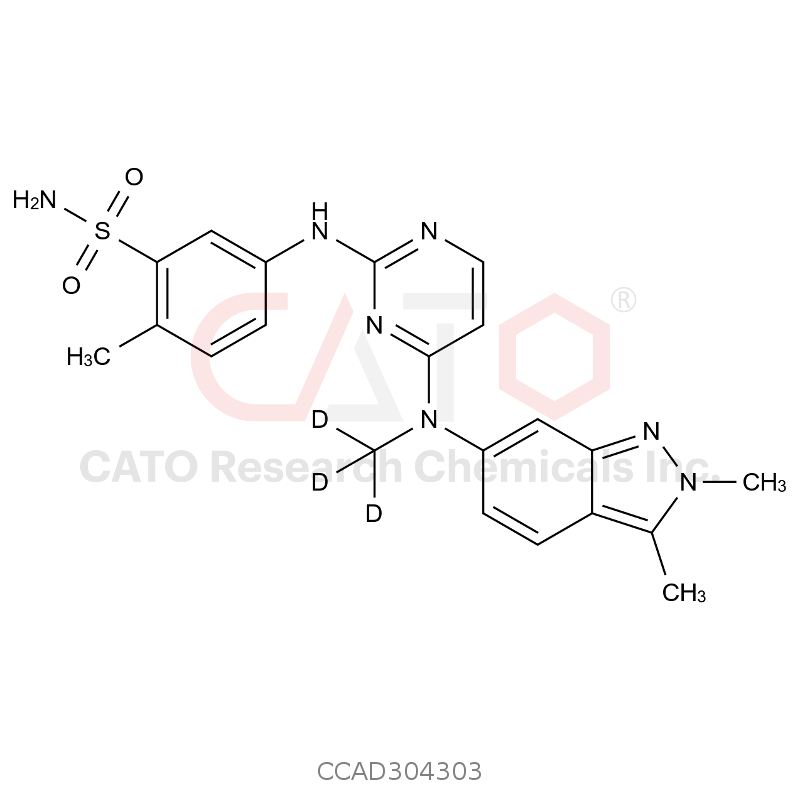 盐酸帕唑帕尼-d3 Pazopanib-d3 Hydrochloride