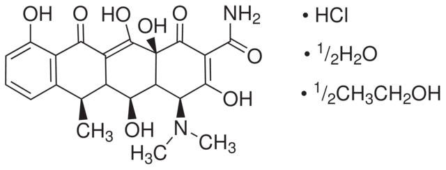 强力霉素单盐酸半乙醇半水合物 Doxycycline hydrochloride hemiethanolate hemihydrate