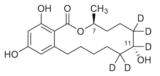 乙腈中α-玉米赤霉醇-D5溶液，100μg/mL α-Zearalanol-d5 Solution in Acetonitrile, 100μg/mL