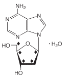 水中2'-脱氧腺苷-13C5一水合物溶液，100μg/mL 2'-Deoxyadenosine-13C5 monohydrate Solution in Water, 100μg/mL