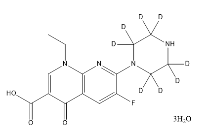 甲醇中依诺沙星-D8三水合物溶液，100μg/mL Enoxacin-d8 trihydrate Solution in Methanol, 100μg/mL