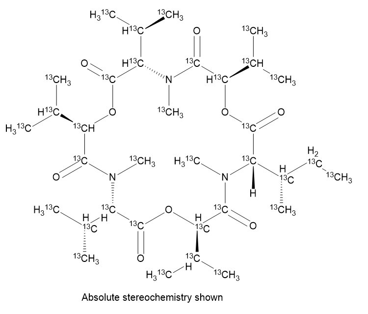 乙腈中恩镰孢菌素B1-13C34溶液，1μg/mL Enniatin B1-13C34 Solution in Acetonitrile, 1μg/mL