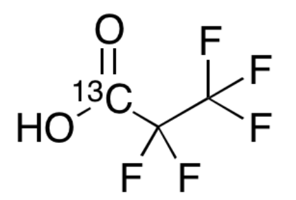 乙腈中全氟丙酸-13C溶液，10μg/mL Pentafluoropropionic acid-13C Solution in Acetonitrile, 10μg/mL