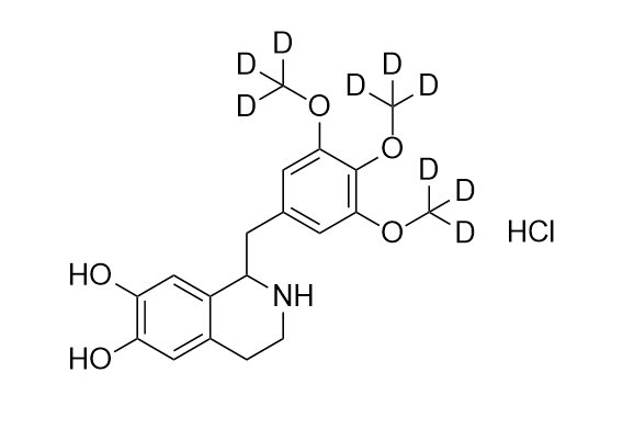 甲醇中盐酸(±)-曲托喹酚-D9溶液，1000μg/mL (±)-Trimetoquinol-d9 hydrochloride Solution in Methanol, 1000μg/mL