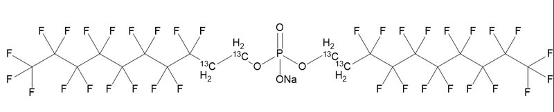 甲醇中双[1H,1H,2H,2H-全氟癸烷]磷酸-13C4钠盐溶液，5μg/mL Bis[1H,1H,2H,2H-perfluorodecane] phosphate-13C4 sodium salt Solution in Methanol, 5μg/mL