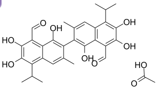醋酸棉酚 Gossypol acetic acid