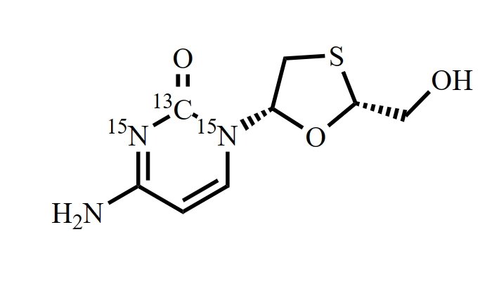 甲醇中拉米夫定-13C,15N2溶液，100μg/mL Lamivudine-13C,15N2 Solution in Methanol, 100μg/mL